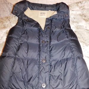 Navy Fur-lined Vest